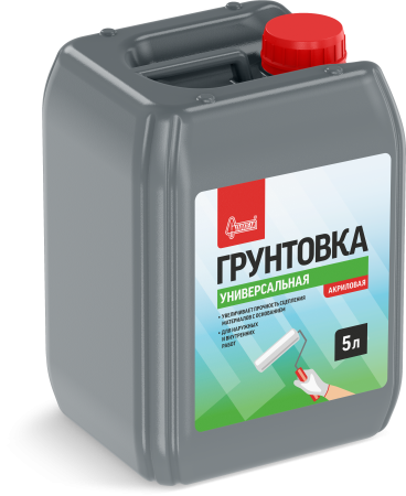 Грунтовка акриловая универсальная  СТАРАТЕЛИ 1, 5, 10Л